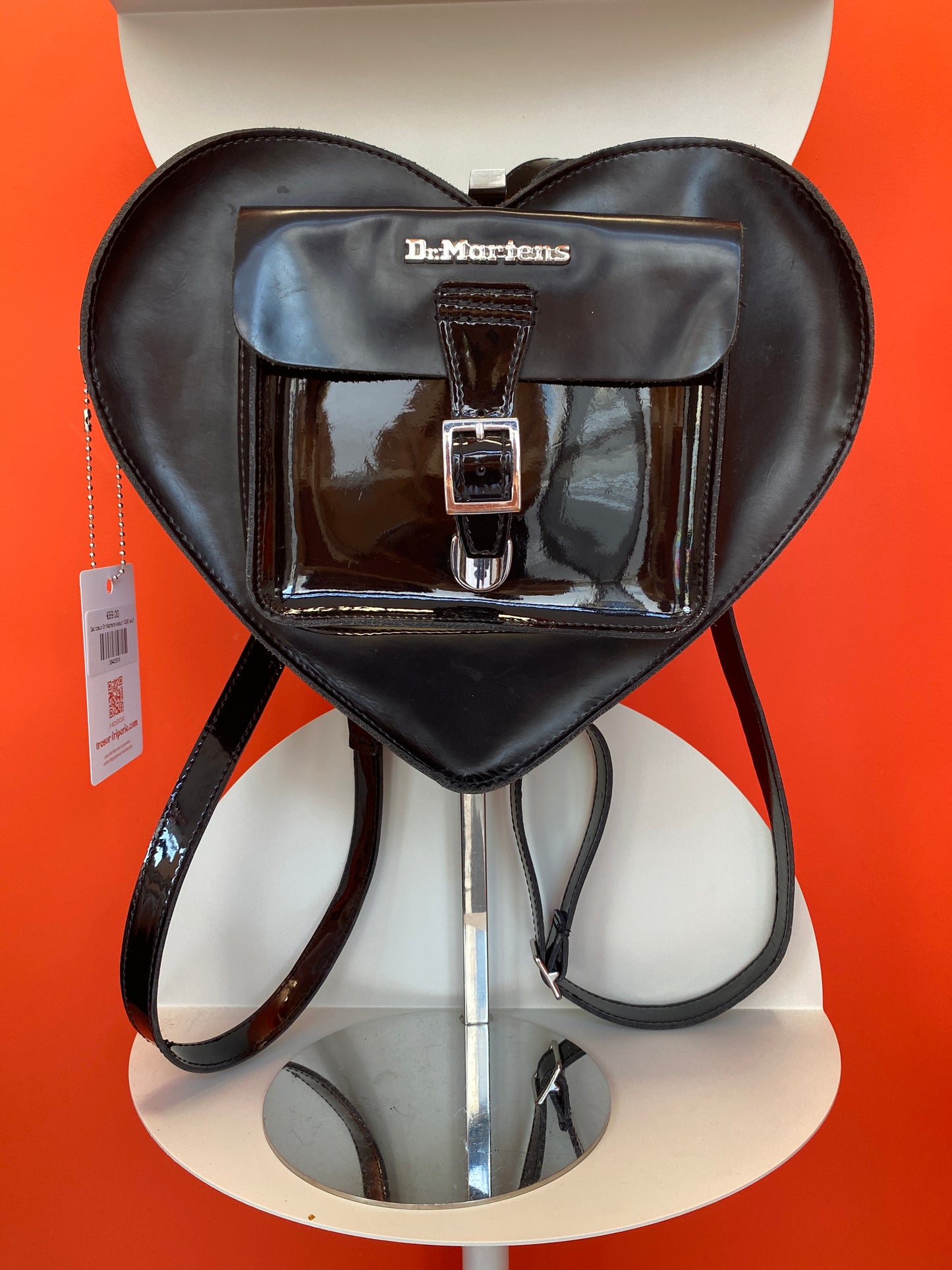 Sac à main/à dos coeur cuir femme Dr Martens