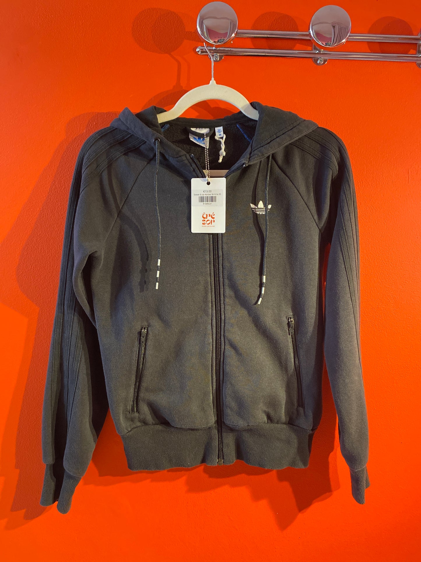 Sweat à zip Adidas femme XS