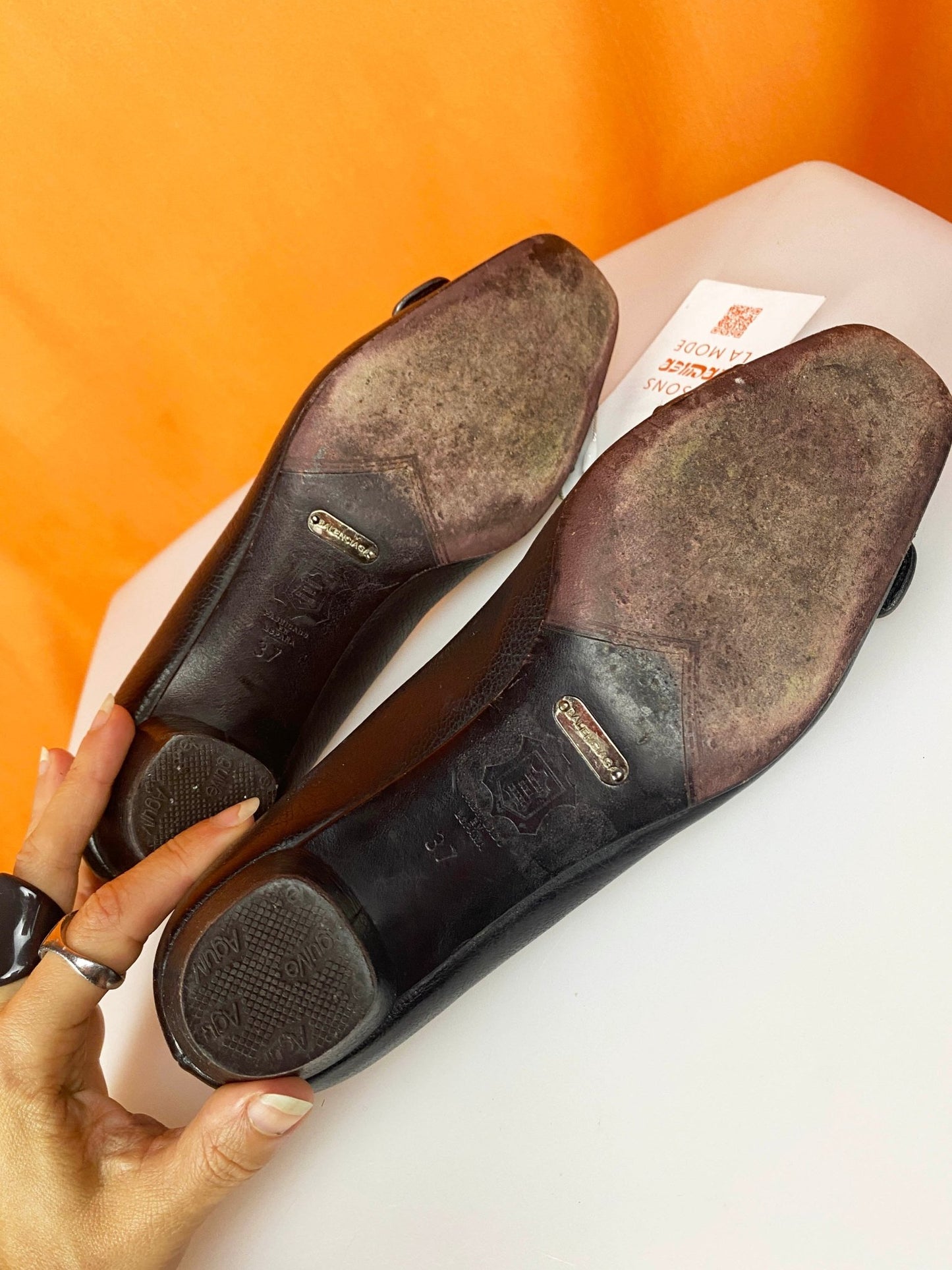 Ballerines Balenciaga vintage Noir Femme 37 - Trésor
