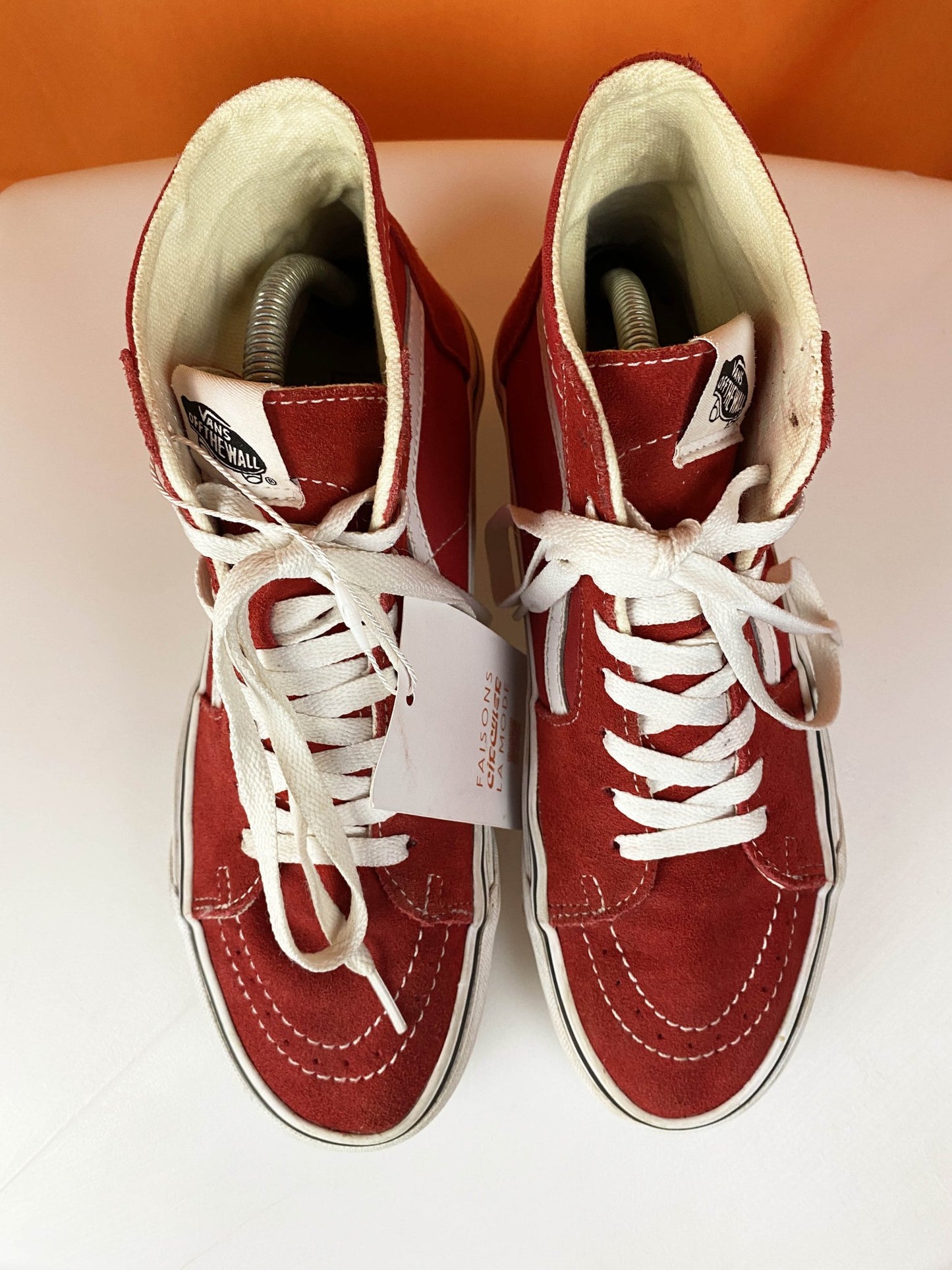 Baskets Vans Rouge Mixte 40 - Trésor
