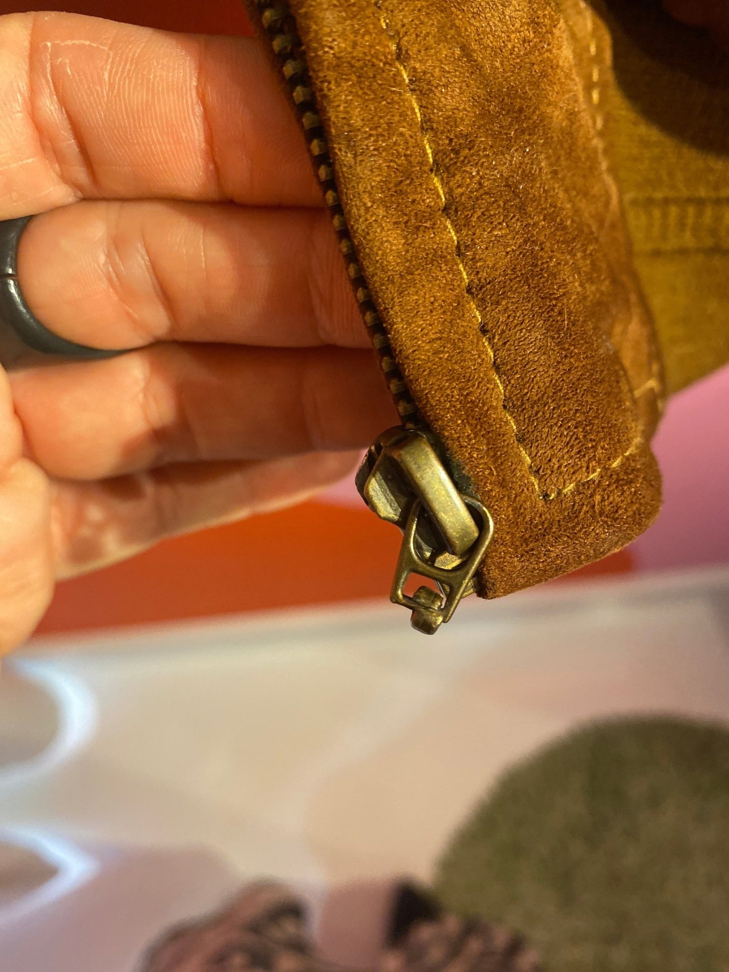 Blouson daim cuir Montes homme M - L - Trésor
