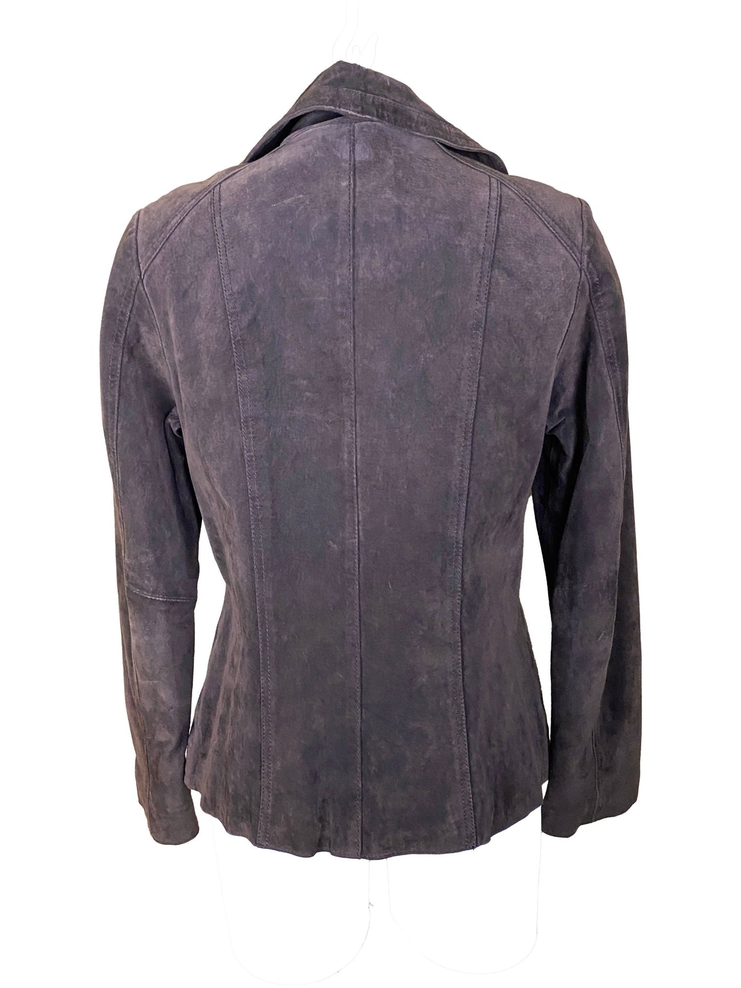 Blouson Daim Tex marron Femme L - Trésor