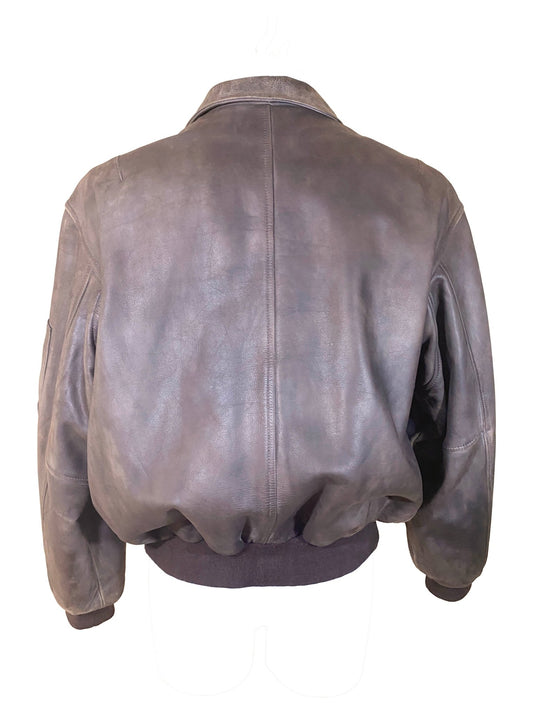 Blouson en cuir vintage Redskins brun Homme XL - Trésor - mode circulaire