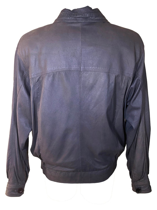Blouson en cuir vintage Versace brun Homme XL - Trésor - mode circulaire