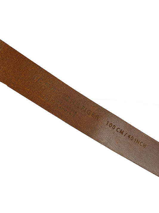 Ceinture cuir Tommy Hilfiger marron Homme L - Trésor