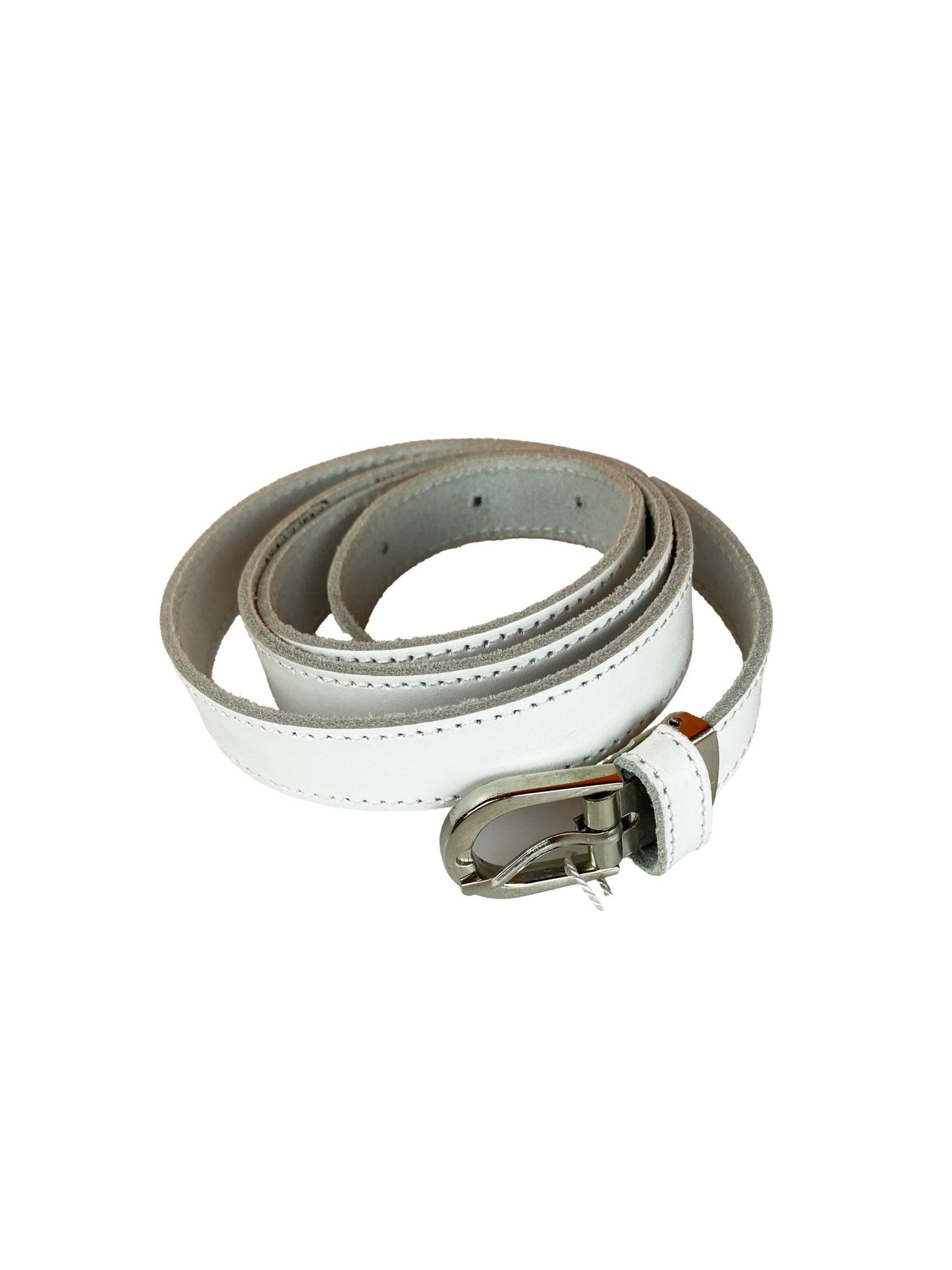Ceinture cuir Vintage Yves Blanc M - Trésor