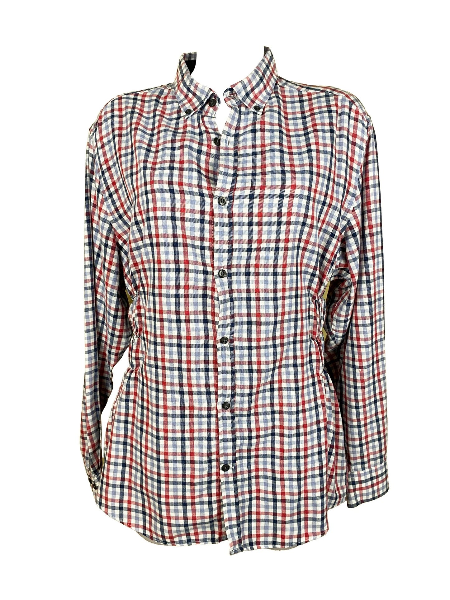 Chemise à smocks upcyclée Damart Multicolore XXL - Trésor