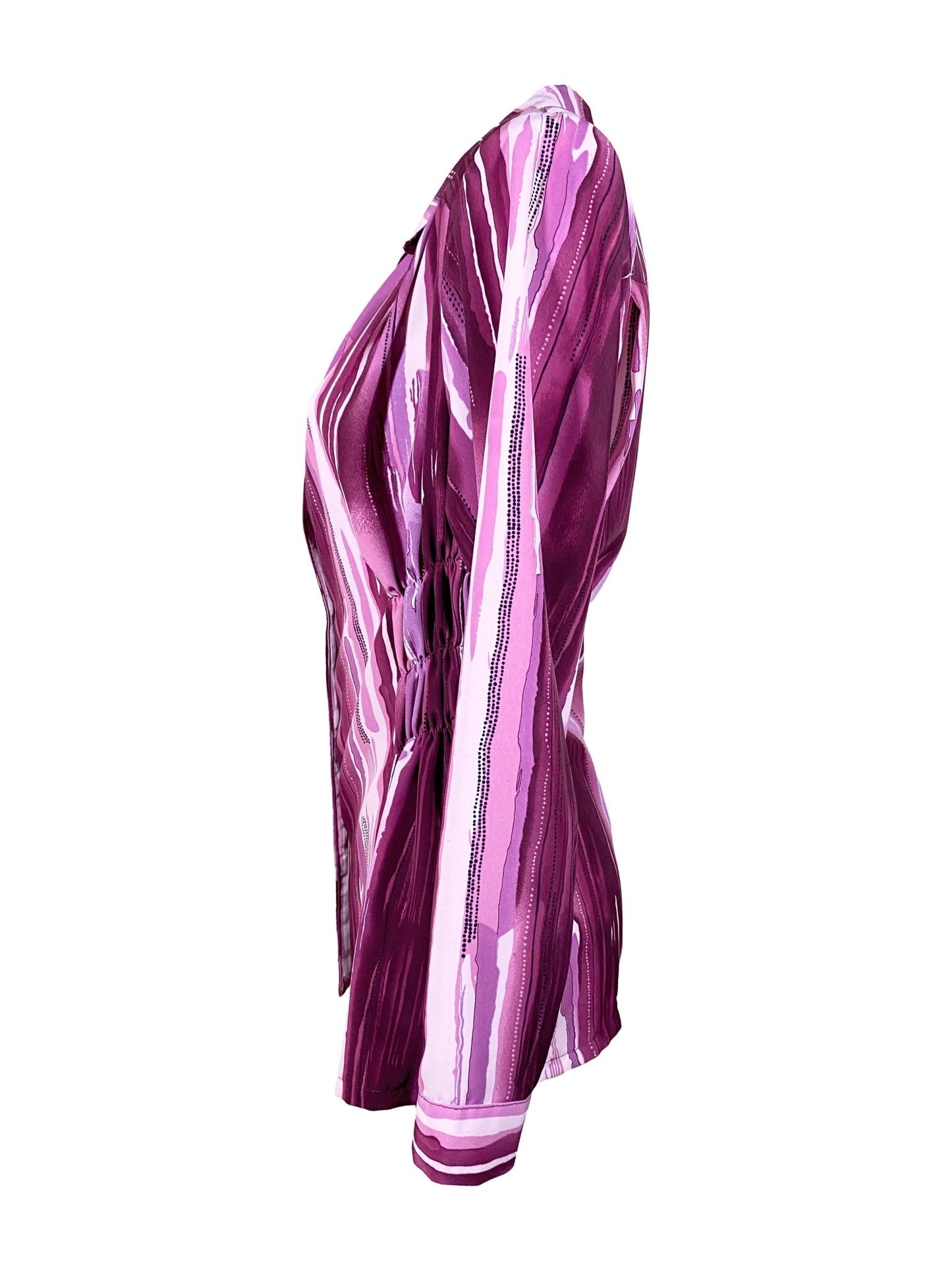 Chemise à smocks upcyclée Sans marque Rose Femme L - Trésor