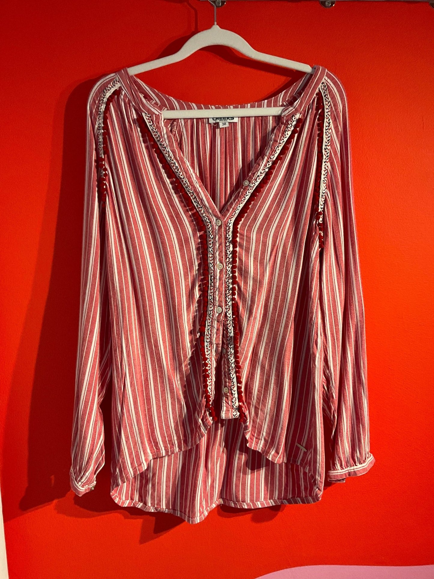 Chemise Creeks rouge femme M - Trésor