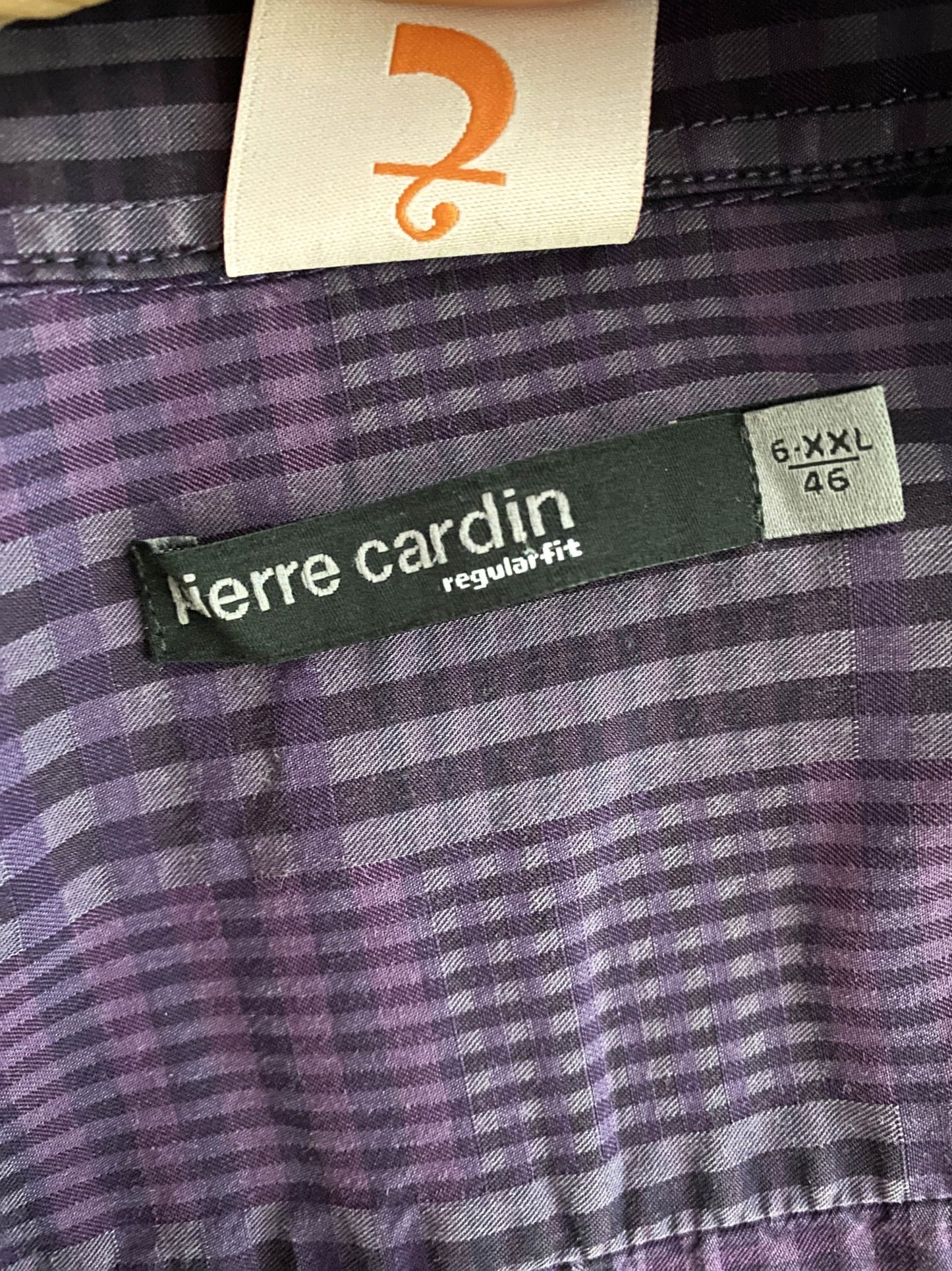 Chemise longue à smocks upcyclée Pierre Cardin Violet XXL - Trésor - mode circulaire