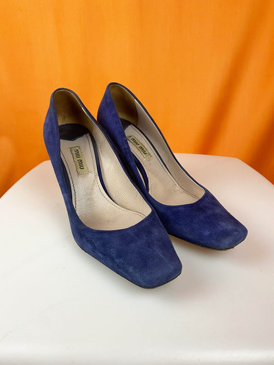 Escarpins Miu Miu vintage Bleu Femme 37 - Trésor