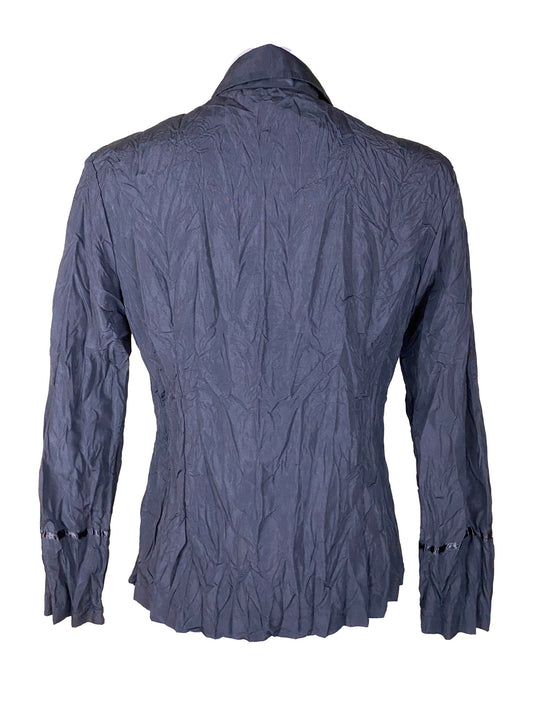 Gilet léger noir effet froissé femme L - Trésor