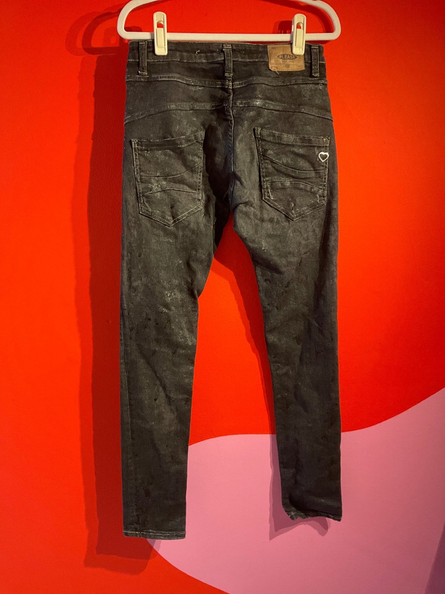 Jean enduit Please femme gris - Trésor