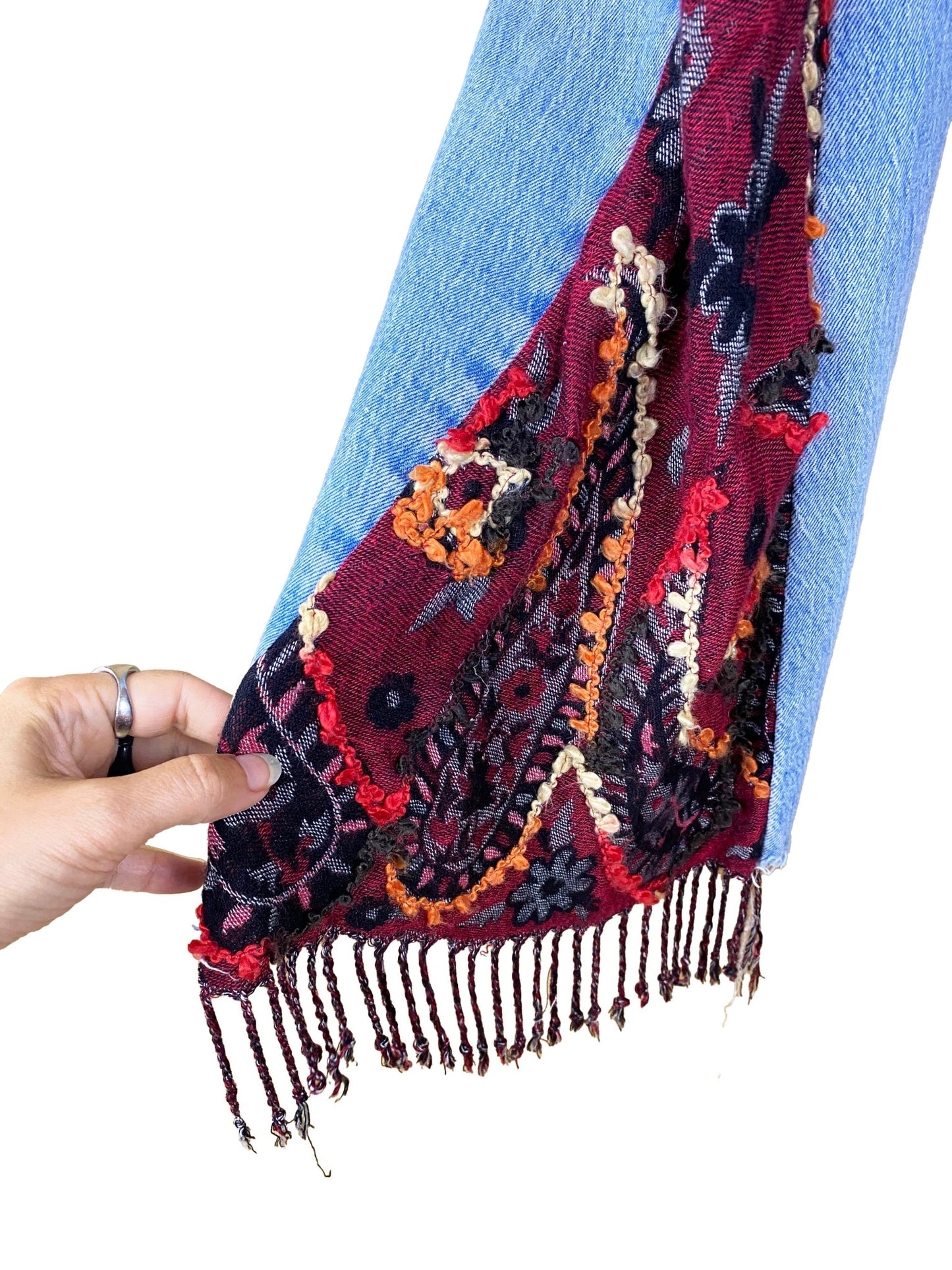 Jean flare upcyclé 7/8 "Hendrix" Levi’s - 501 Bleu Femme XS - Trésor
