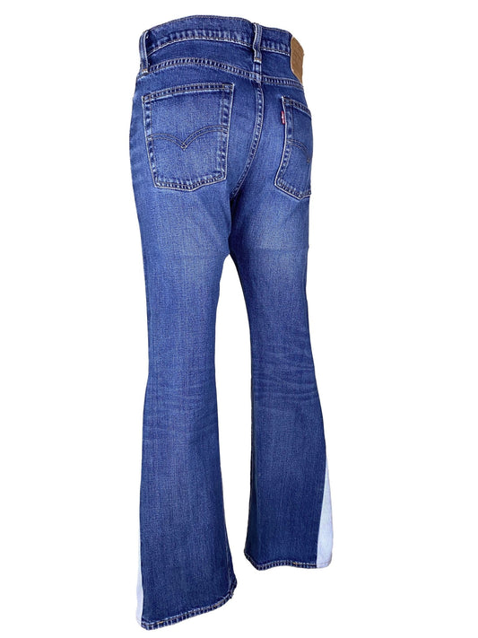 Jean flare upcyclé "Hendrix" Levi’s - 510 Bleu Femme S - Trésor