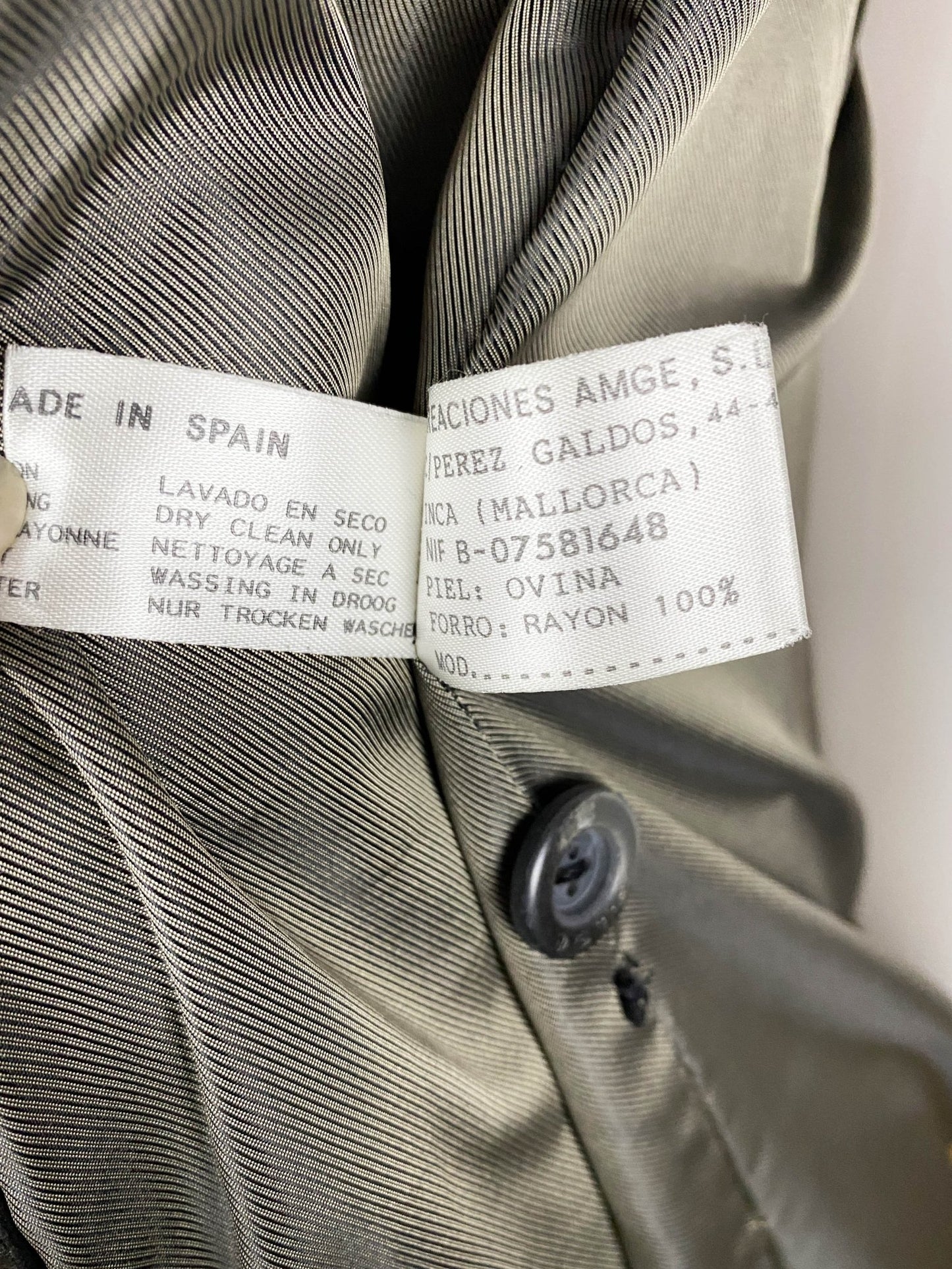 Manteau long / trench - coat en cuir AMGE Noir Femme L - XL - Trésor