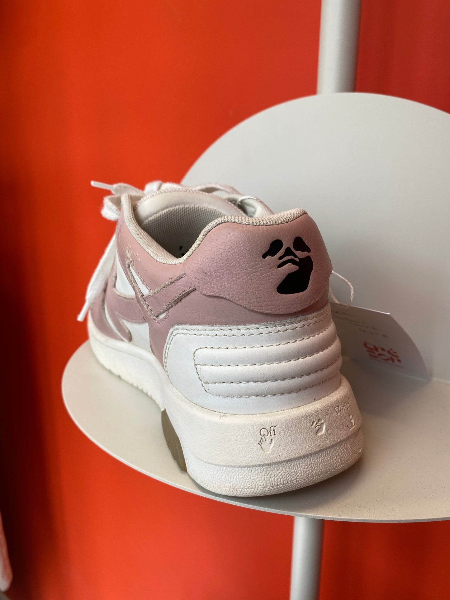 Off - White Baskets Out Of Office rose et blanc femme 38 - Trésor