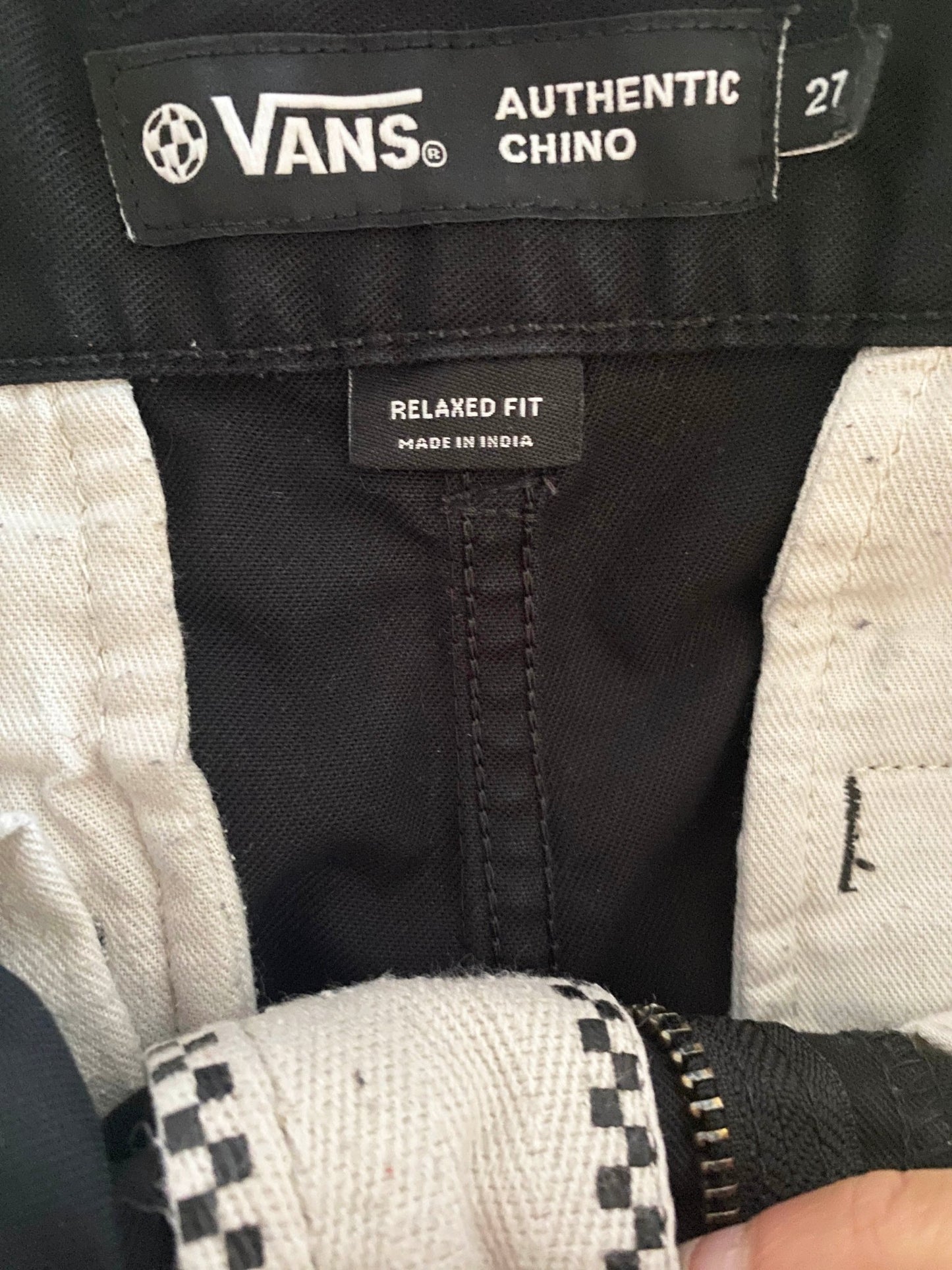Pantalon Vans Noir Mixte S - Trésor