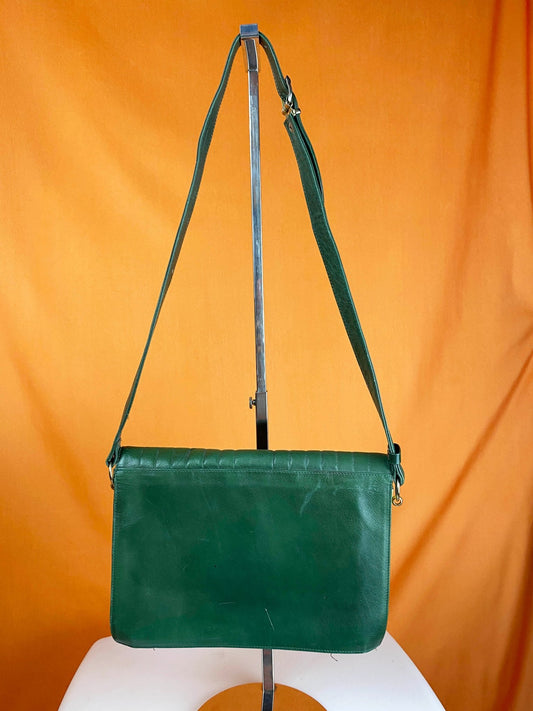 Petit Sac à main cuir vert - Trésor
