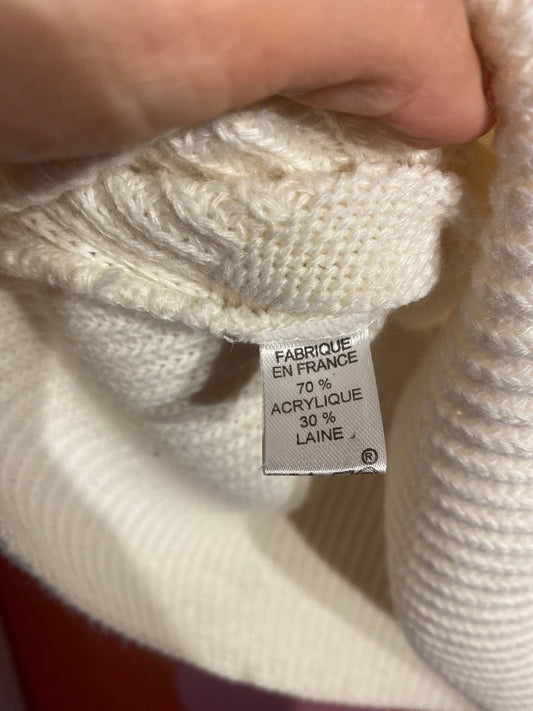 Pull épaules dénudées made in France blanc cassé Femme L - Trésor