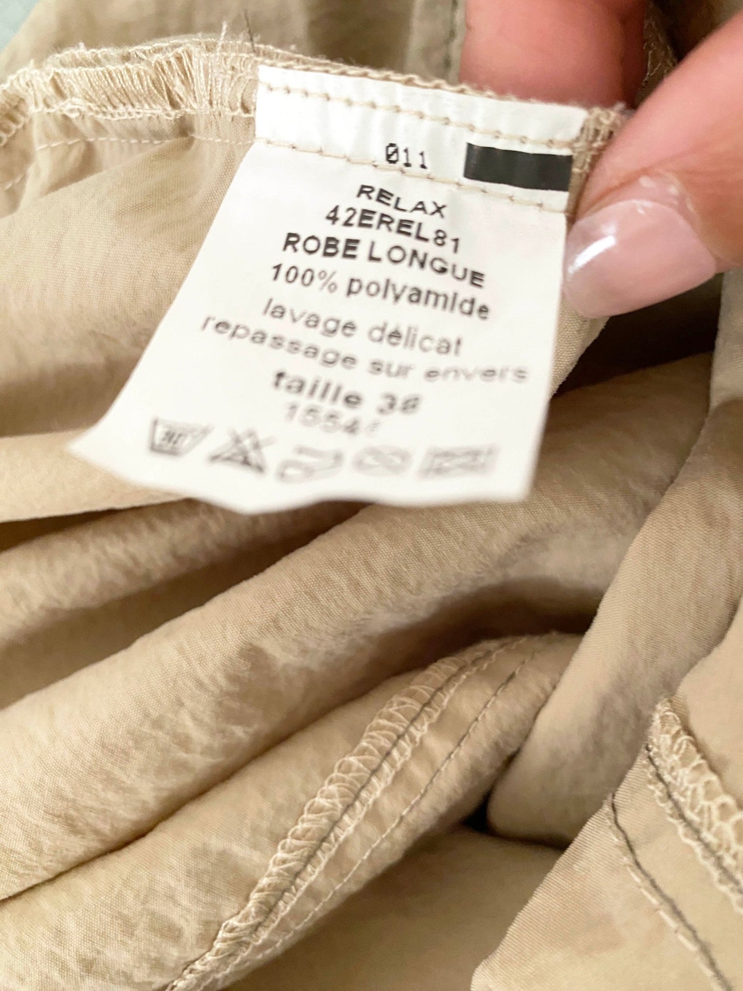 Robe longue Saona Beige/brun Femme XS - Trésor