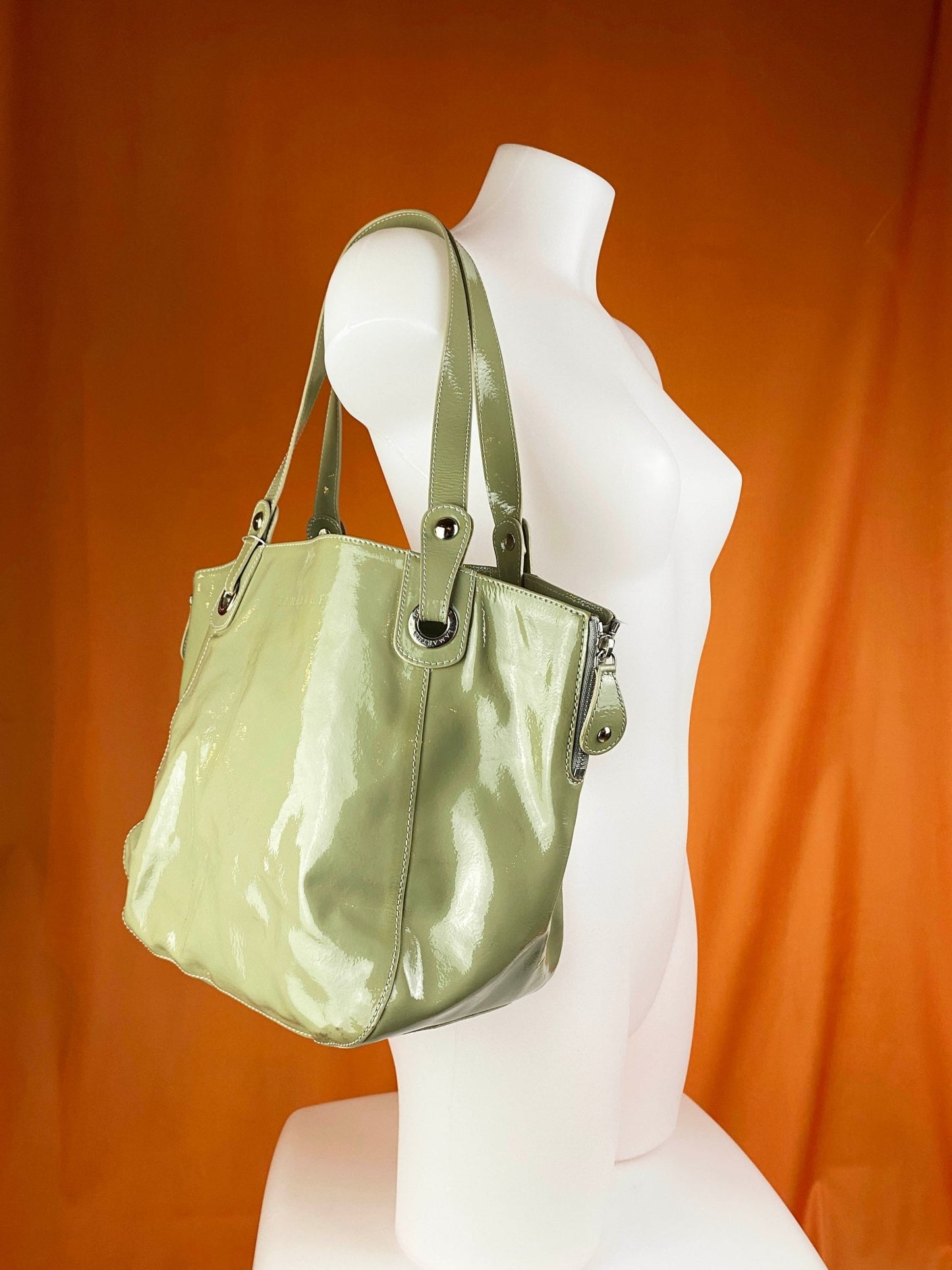 Sac à main Lamarthe vinyle Vert clair Femme - Trésor