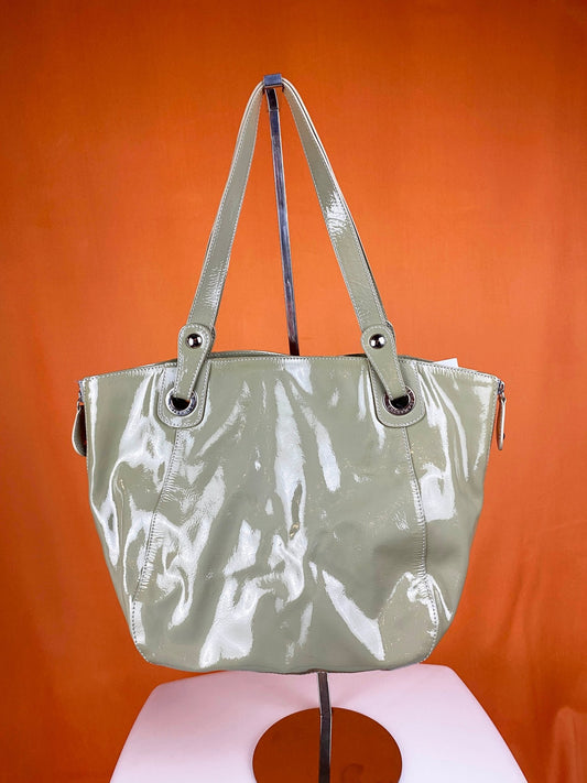 Sac à main Lamarthe vinyle Vert clair Femme - Trésor