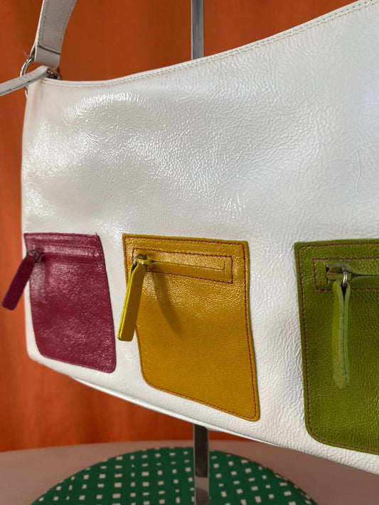 Sac à main vintage Gianni Chiarni vinyle - Trésor