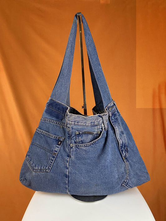 Sac "Samossa" - Complices - denim bleu - upcycling - Trésor