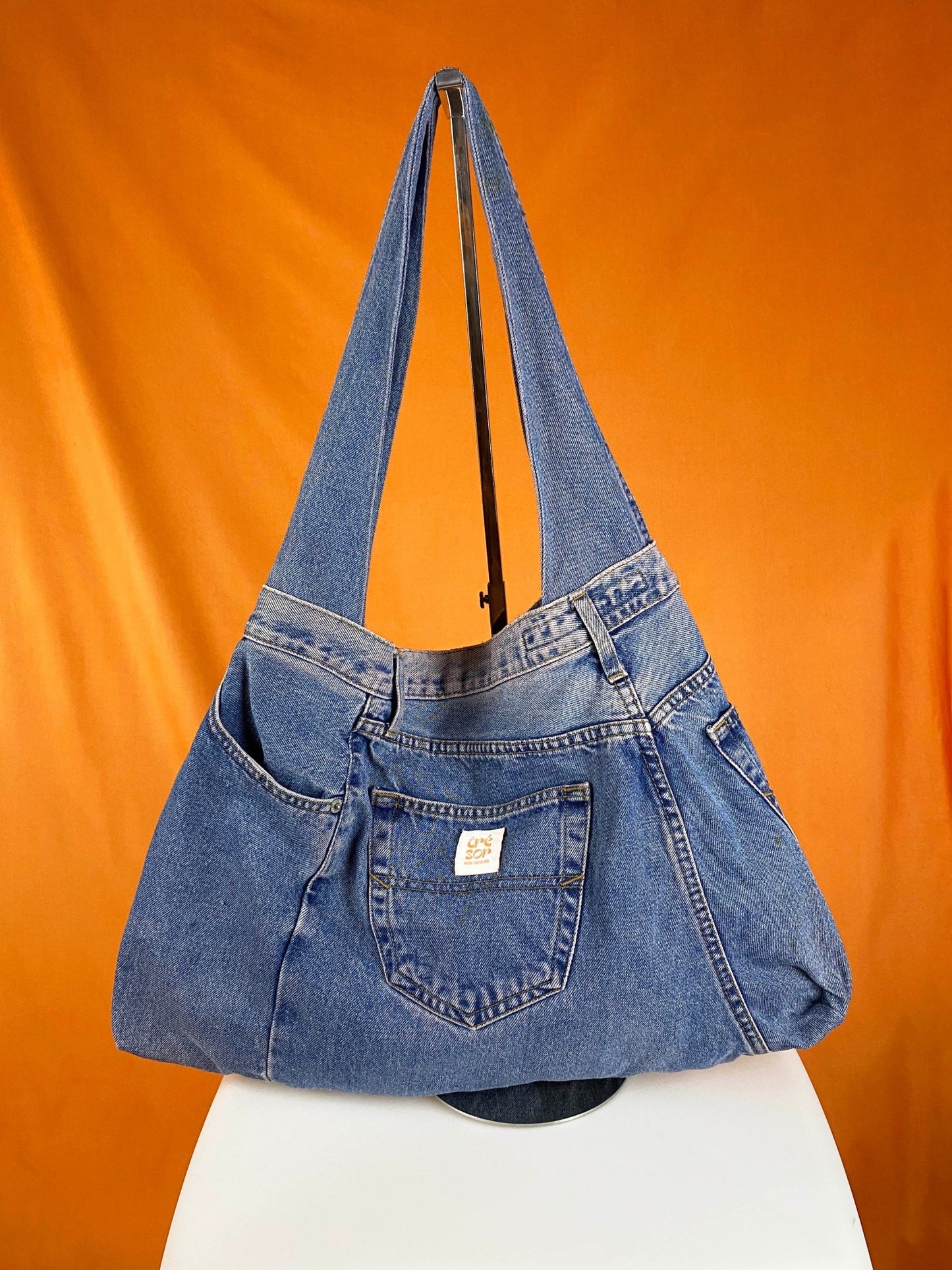 Sac "Samossa" - Complices - denim bleu - upcycling - Trésor