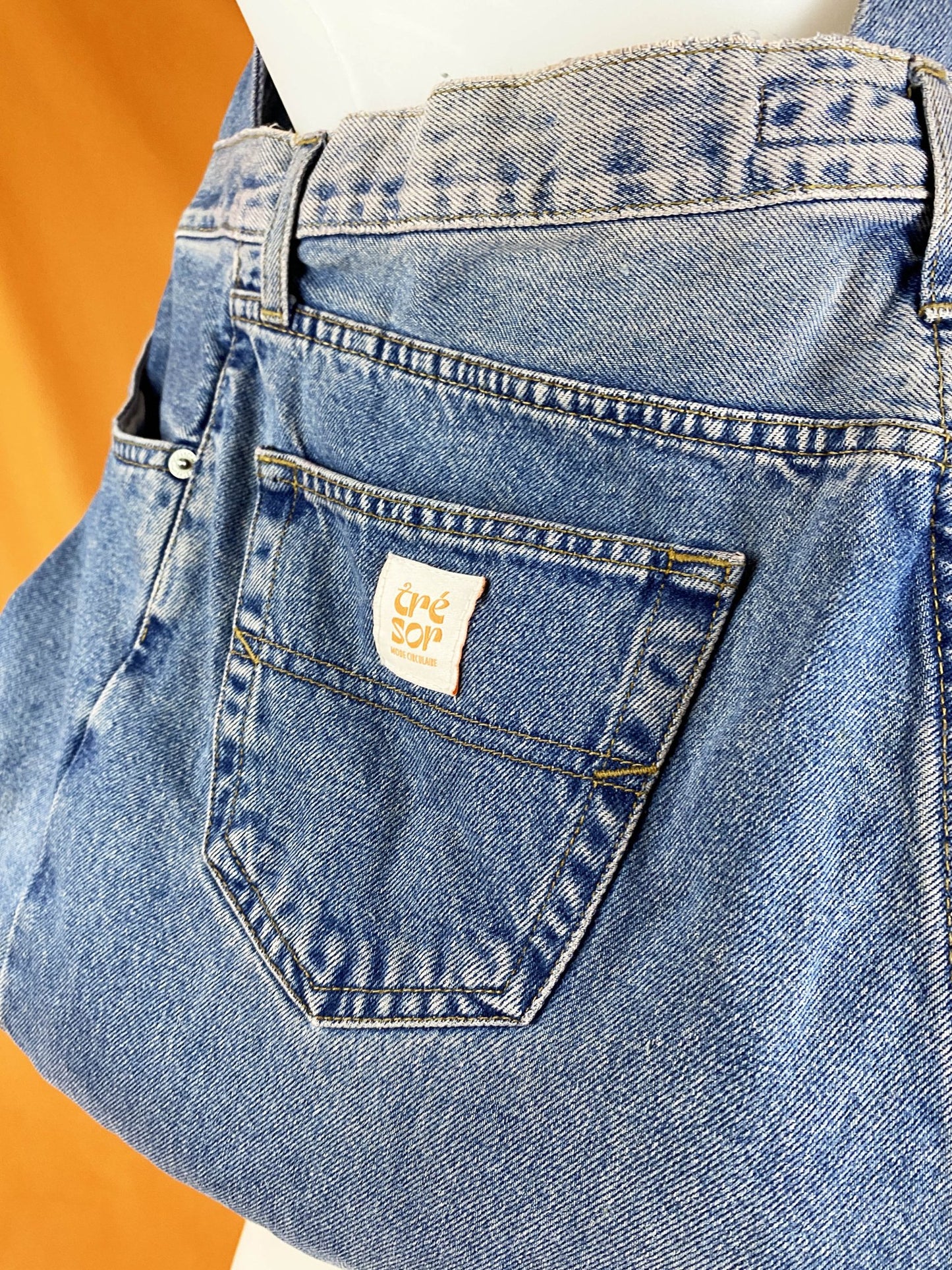 Sac "Samossa" - Complices - denim bleu - upcycling - Trésor