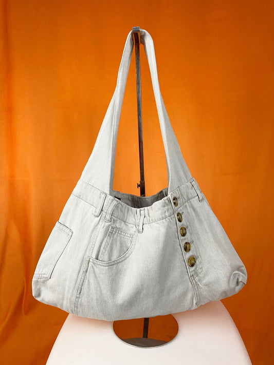Sac "Samossa" - Orfeo - gris - upcycling - Trésor