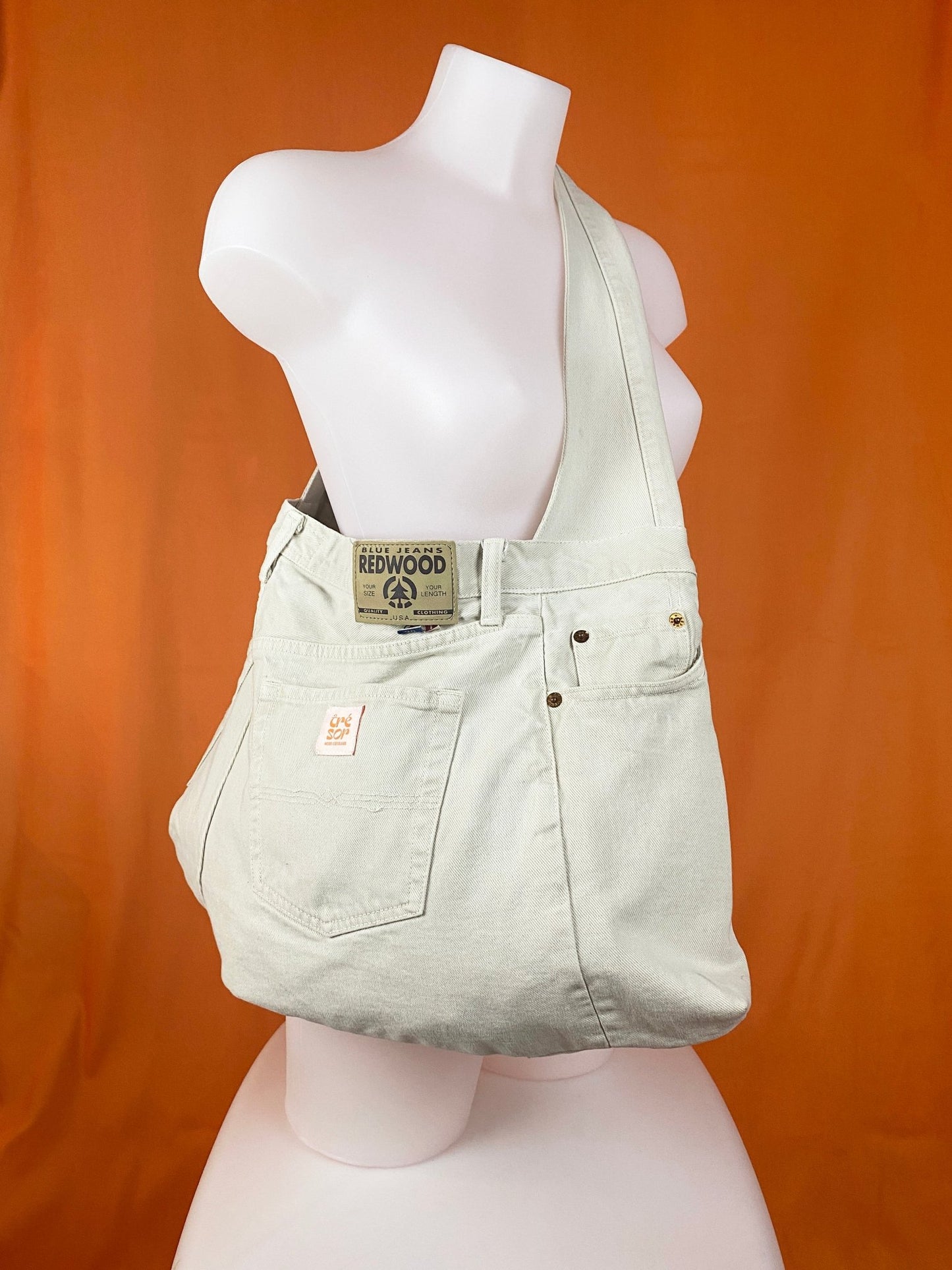 Sac "Samossa" - Redwood beige - upcycling - Trésor