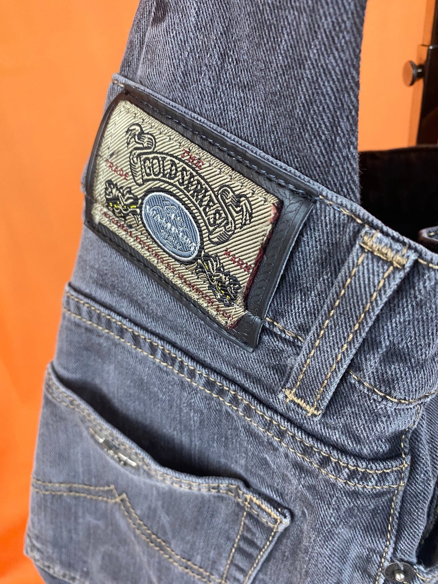 Sac "Samossa" - Wampum - denim gris - upcycling - Trésor