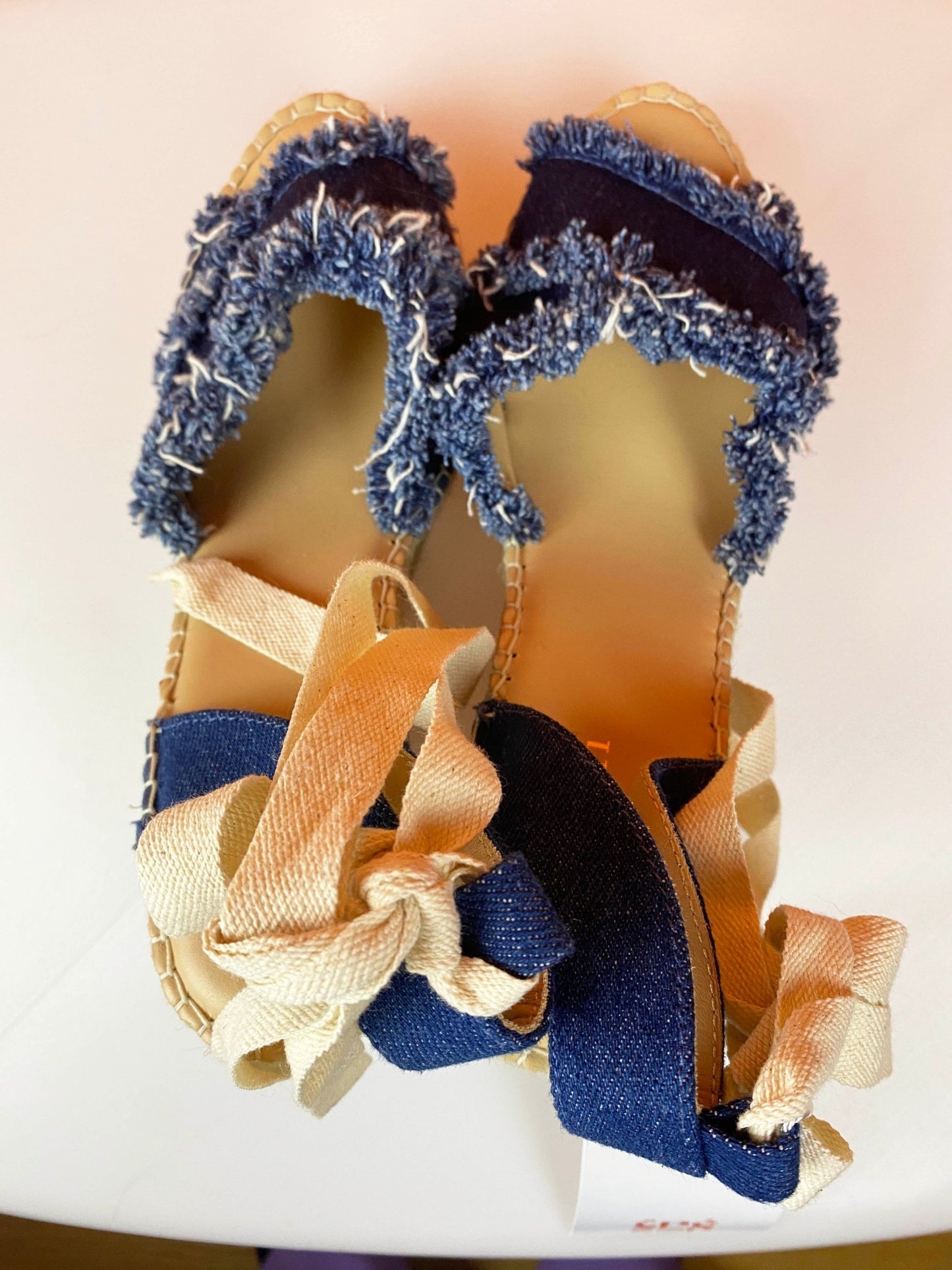 Sandales à talons compensés Minelli denim Femme 39 - Trésor