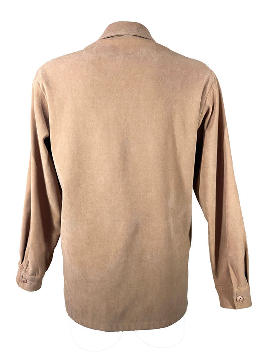 Surchemise effet daim Camel Femme L - Trésor - mode circulaire