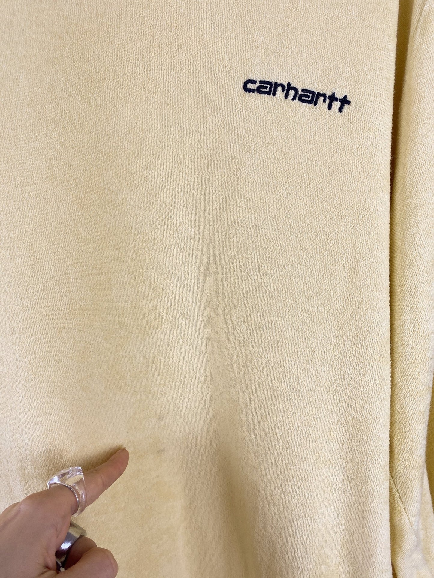 Sweat-shirt « Carhartt » jaune clair molleton homme/mixte L - Trésor