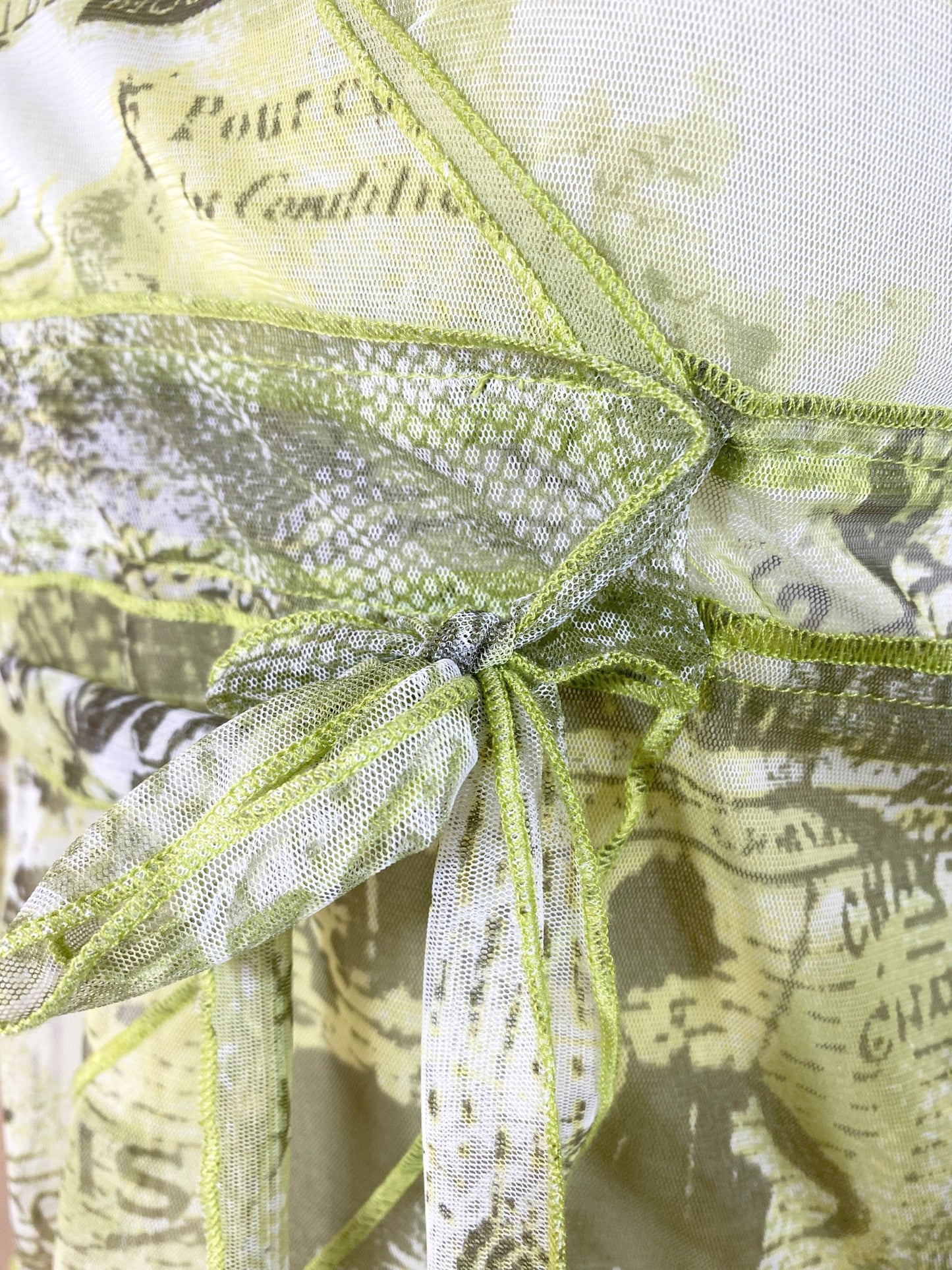 Top cache - coeur Sans marque vintage Vert Femme M - Trésor - mode circulaire