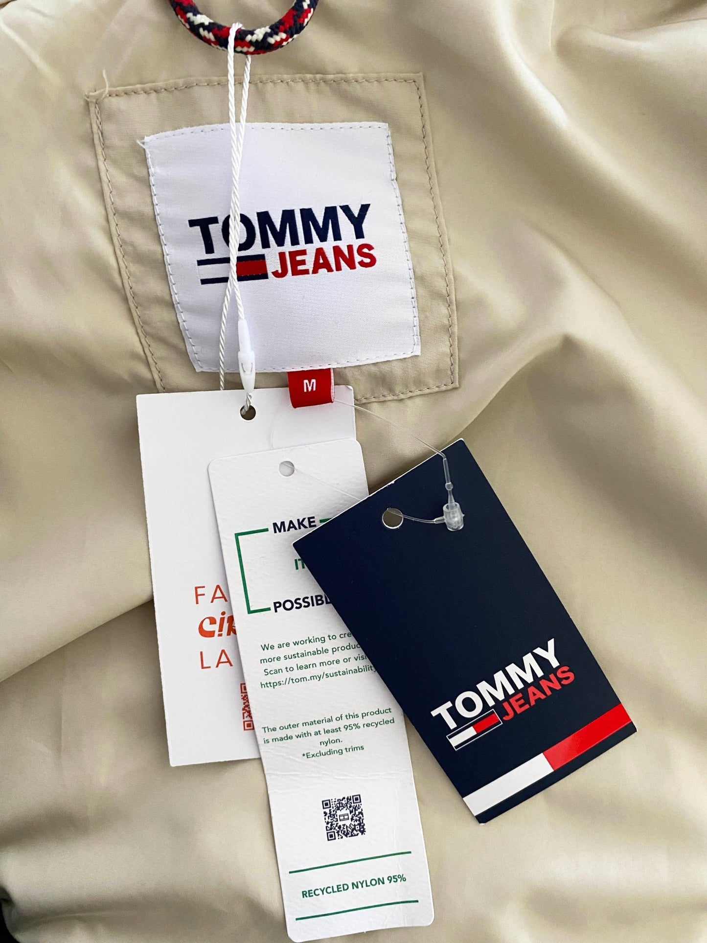 Veste de jogging Tommy Hilfiger beige NEUVE - Trésor