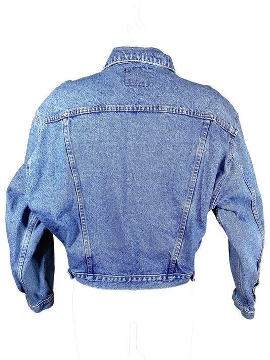 Veste en jean vintage Ober Bleue Femme M - Trésor - mode circulaire