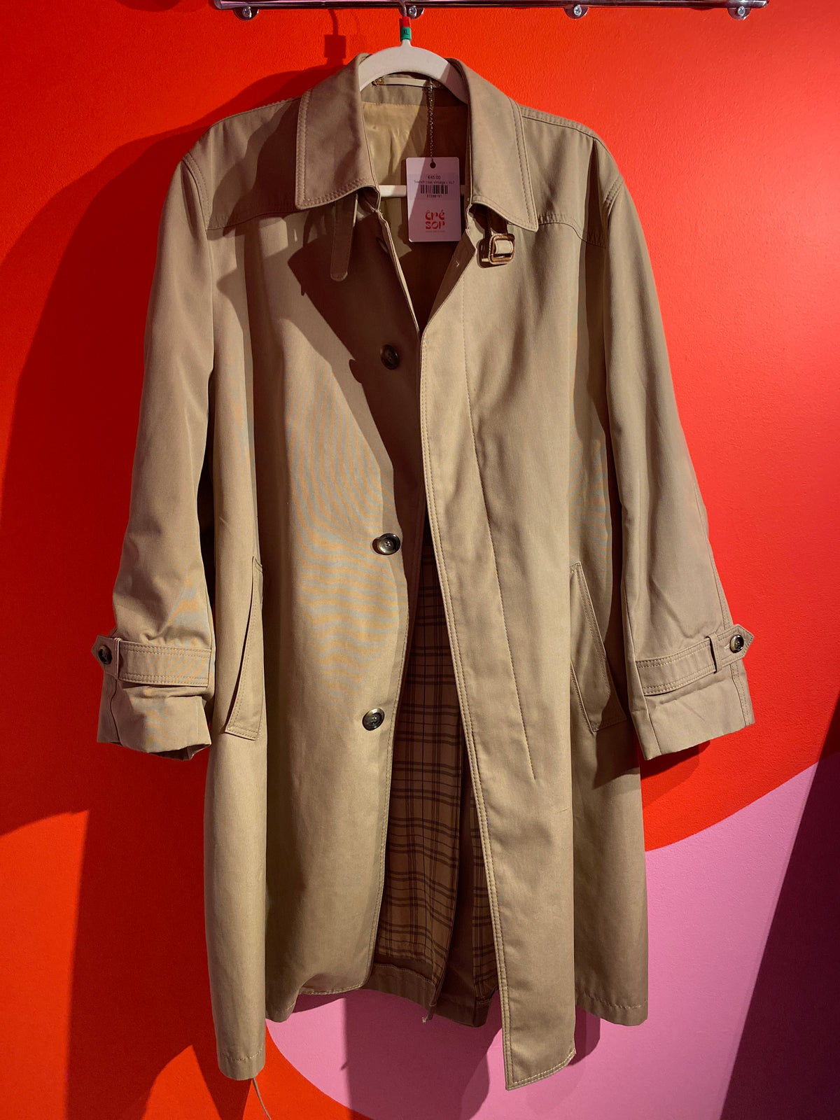 Trench coat/pardessus vintage homme Jupiter XL