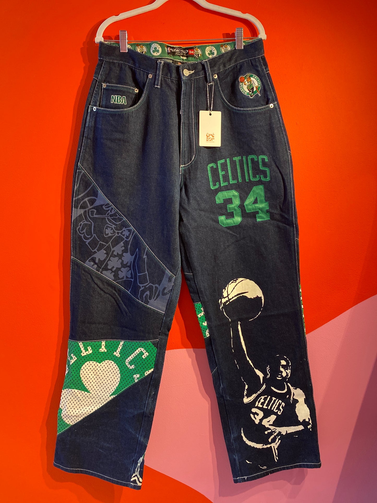 Jean Baggy NBA Celtics mixte M