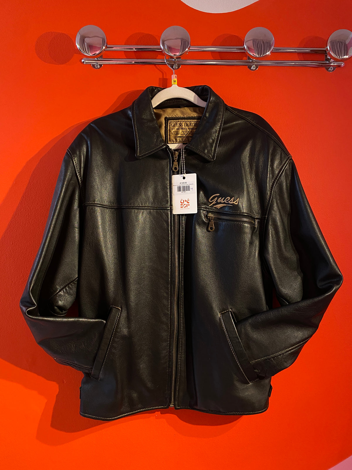 Blouson cuir épais Marciano Guess homme PREMIUM-M