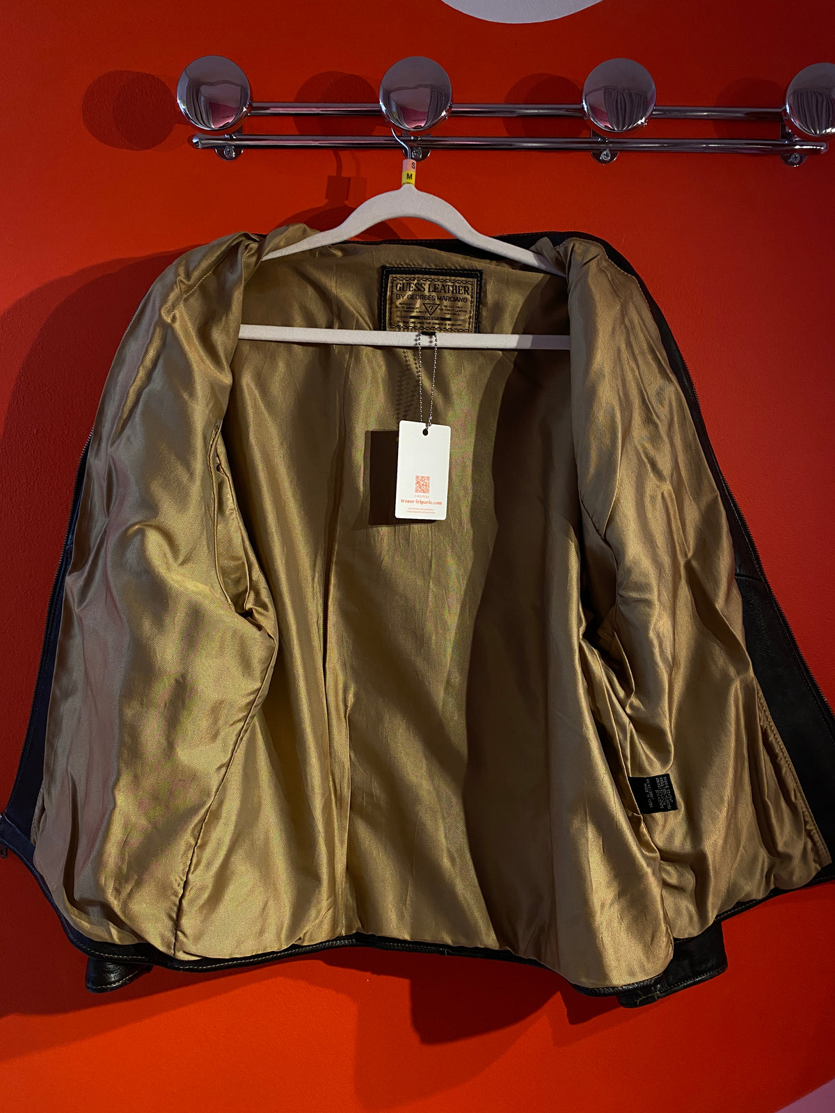 Blouson cuir épais Marciano Guess homme PREMIUM-M