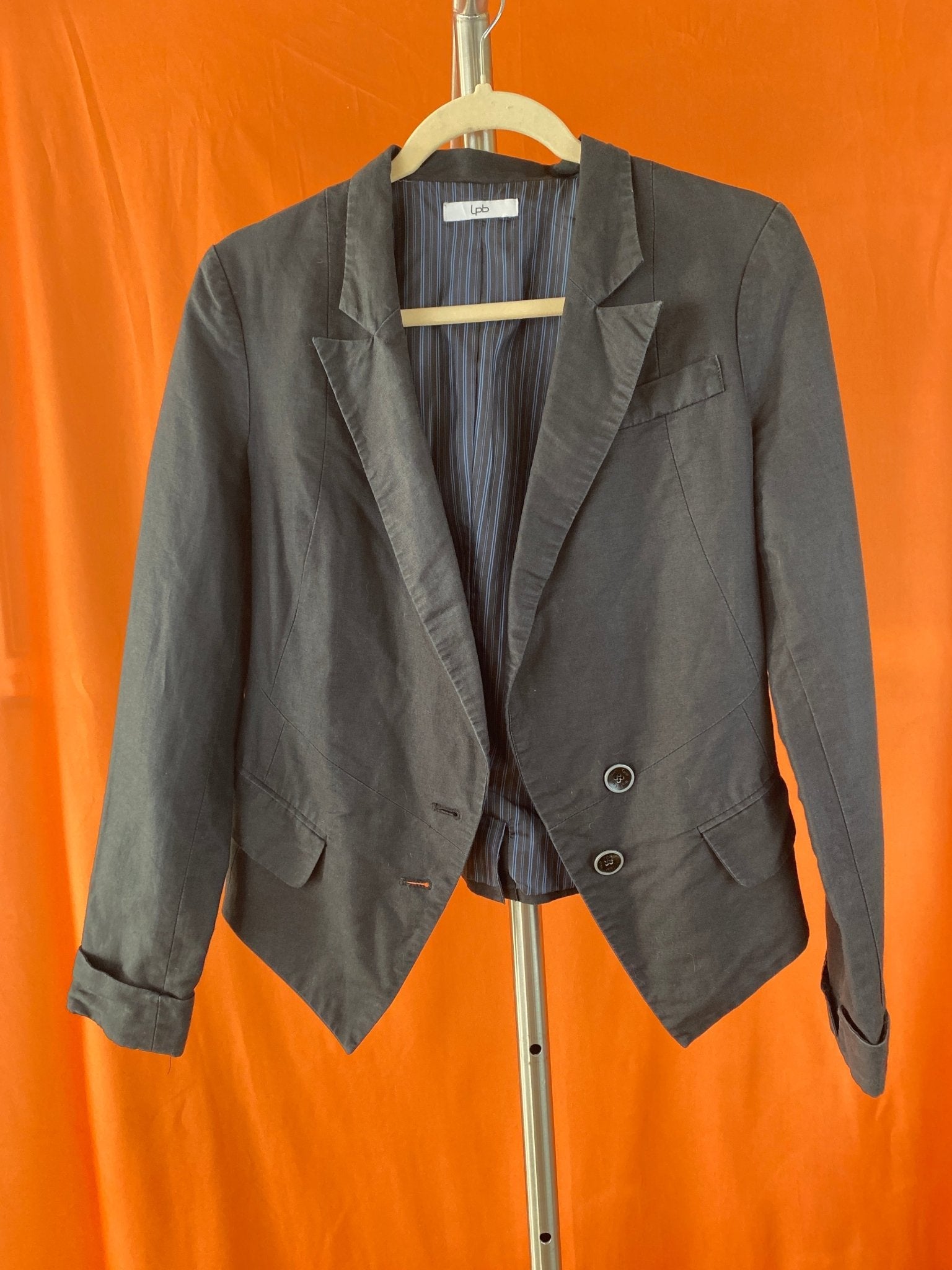 Blazer effet lin LPB noir femme S - Trésor