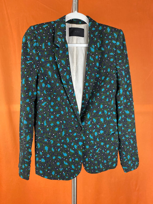 Blazer léopard bleu/vert IKKS femme XS - Trésor