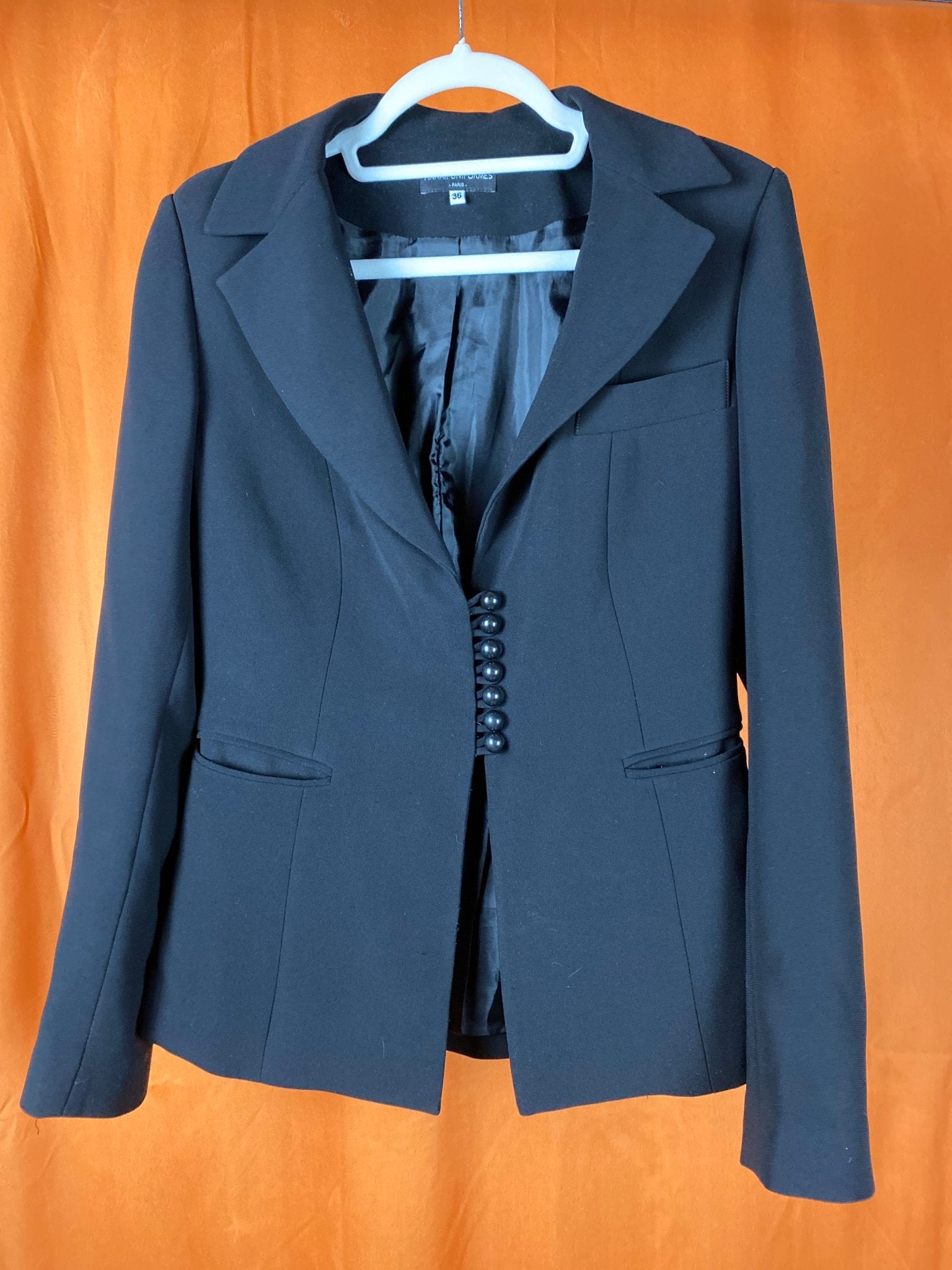 Blazer noir cintré Hawaii Uniformes femme S - Trésor