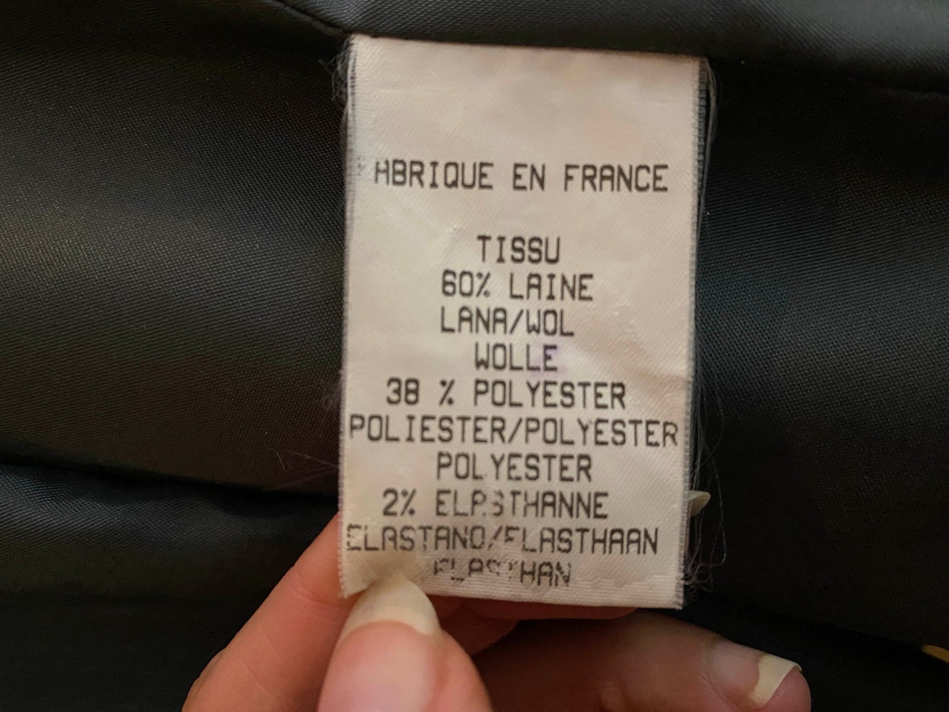 Blazer vintage en laine 123 Gris Femme S - M - Trésor