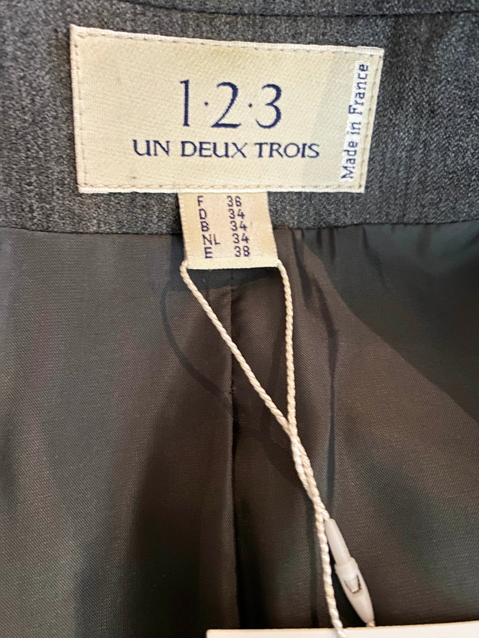 Blazer vintage en laine 123 Gris Femme S - M - Trésor