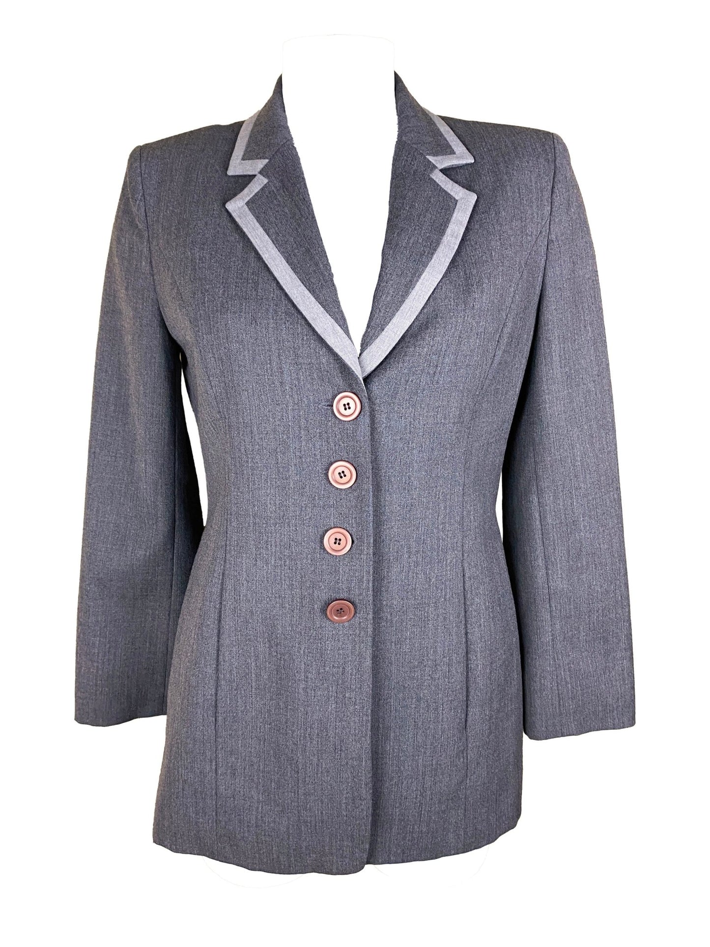Blazer vintage en laine 123 Gris Femme S - M - Trésor